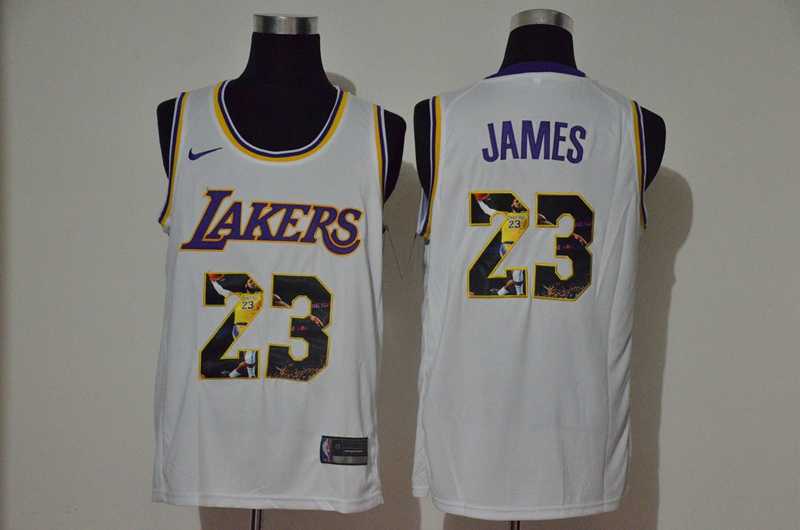 Lakers 23 Lebron James White Player Name Nike Swingman Fashion Jersey,We sell and wholesale Lakers 23 Lebron James White Player Name Nike Swingman Fashion Jersey on line form chian!